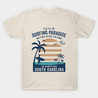 Hilton Head Island South Carolina Surfing T-Shirt